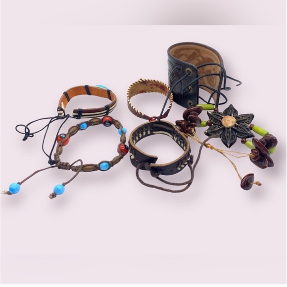 Vintage Bracelets Mixed Beaded Jewelry Lot - Picture 9 of 10